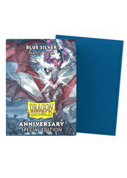 Dragon Shield Standard Deck Protector Sleeves - Dual Matte - Special Edition BlueSilver