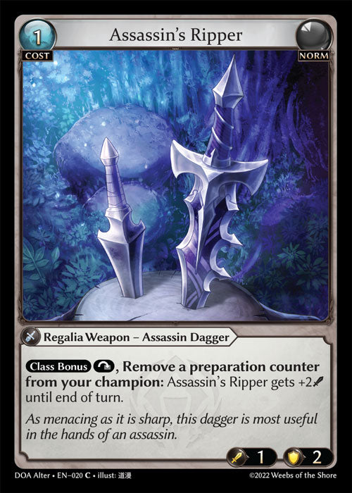Grand Archive single card - DOA Alter - en-020 - Assassin's Ripper(C)