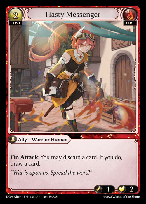 Grand Archive single card - DOA Alter - en-139 - Hasty Messenger(U)