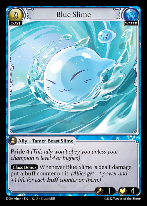Grand Archive single card - DOA Alter - en-162 - Blue Slime(U)
