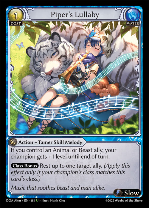 Grand Archive single card - DOA Alter - en-184 - Piper's Lullaby(U)