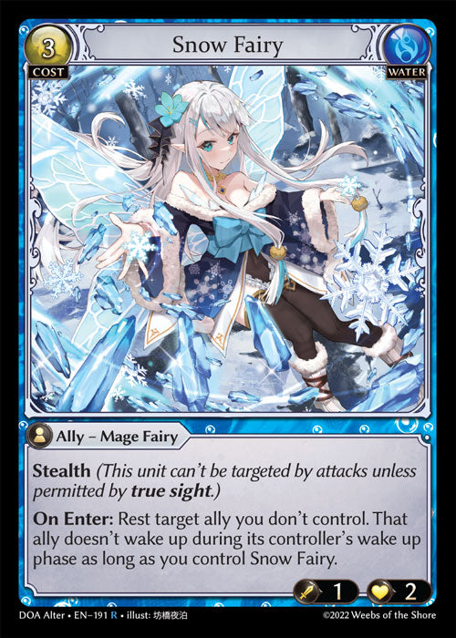 Grand Archive single card - DOA Alter - en-191 - Snow Fairy(R)