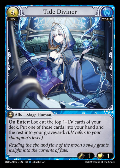 Grand Archive single card - DOA Alter - en-196 - Tide Diviner(R)