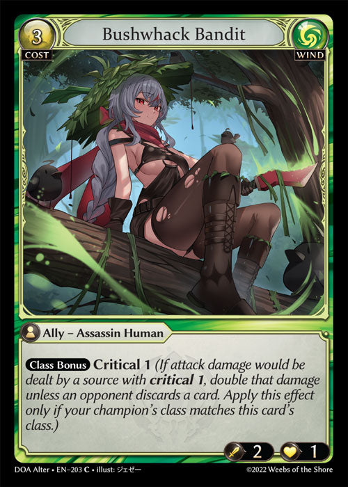 Grand Archive single card - DOA Alter - en-203 - Bushwhack Bandit(C)