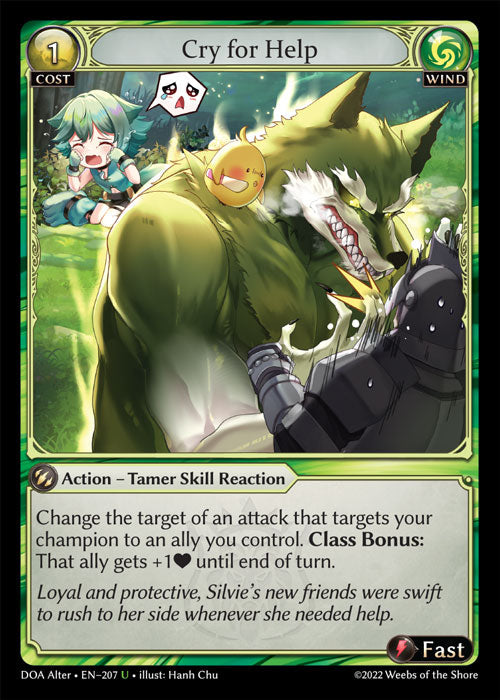 Grand Archive single card - DOA Alter - en-207 - Cry for Help(U)