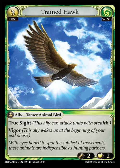 Grand Archive single card - DOA Alter - en-228 - Trained Hawk(C)