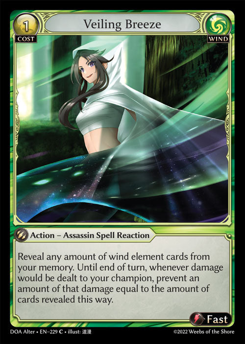 Grand Archive single card - DOA Alter - en-229 - Veiling Breeze(C)