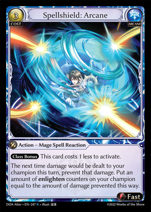 Grand Archive single card - DOA Alter - en-247 - Spellshield: Arcane(R)