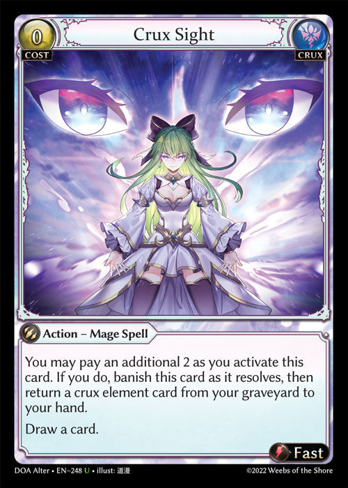 Grand Archive single card - DOA Alter - en-248 - Crux Sight(U)