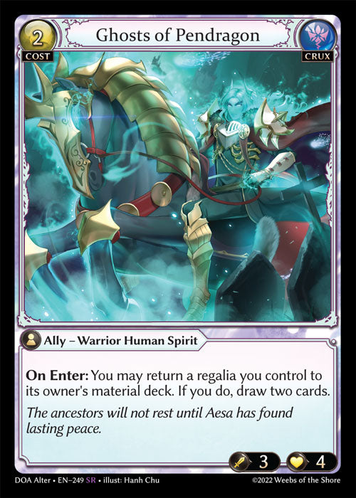Grand Archive single card - DOA Alter - en-249 - Ghosts of Pendragon(SR)