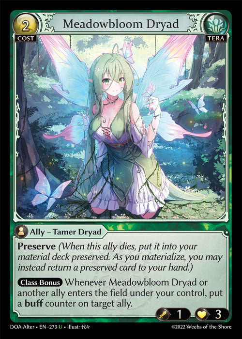 Grand Archive single card - DOA Alter - en-273 - Meadowbloom Dryad(U)