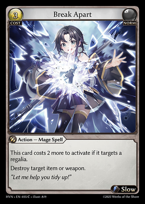 Grand Archive single card - HVN - EN-035 - Break Apart(C)