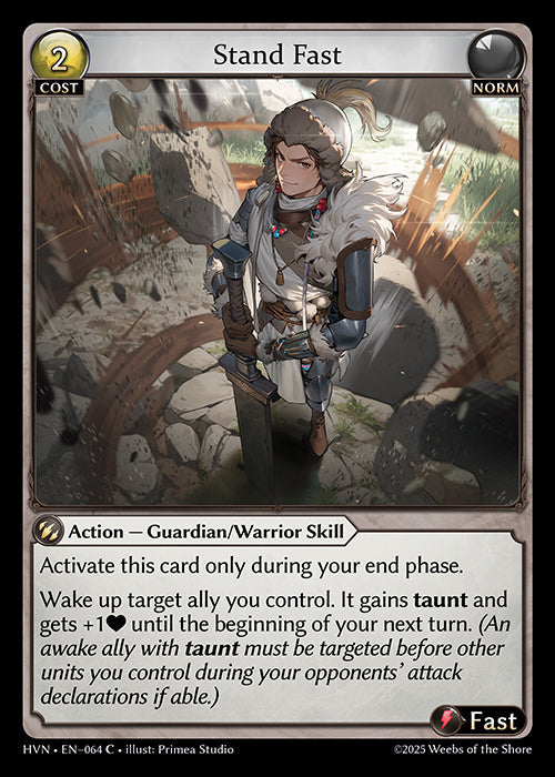 Grand Archive single card - HVN - EN-064 - Stand Fast(C)