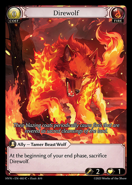 Grand Archive single card - HVN - EN-083 - Direwolf(C)