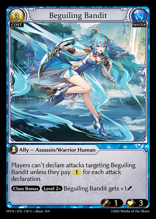 Grand Archive single card - HVN - EN-110 - Beguiling Bandit(U)