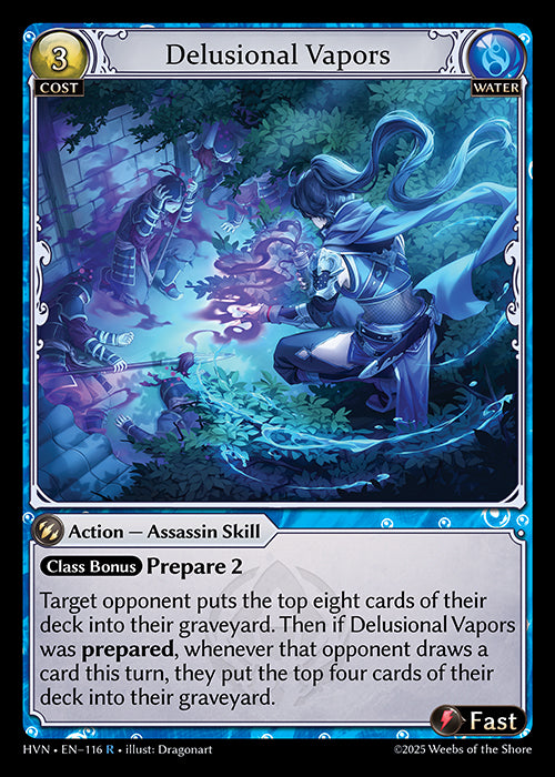 Grand Archive single card - HVN - EN-116 - Delusional Vapors(R)