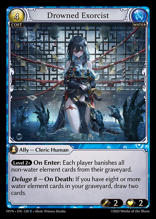 Grand Archive single card - HVN - EN-120 - Drowned Exorcist(R)