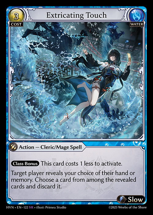 Grand Archive single card - HVN - EN-122 - Extricating Touch(SR)
