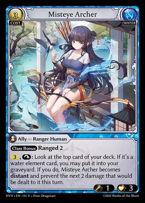 Grand Archive single card - HVN - EN-131 - Misteye Archer(R)(Foil)