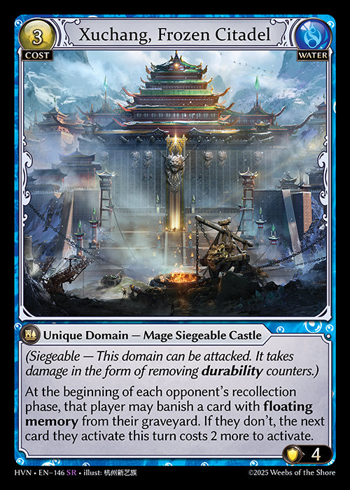 Grand Archive single card - HVN - EN-146 - Xuchang, Frozen Citadel(SR)
