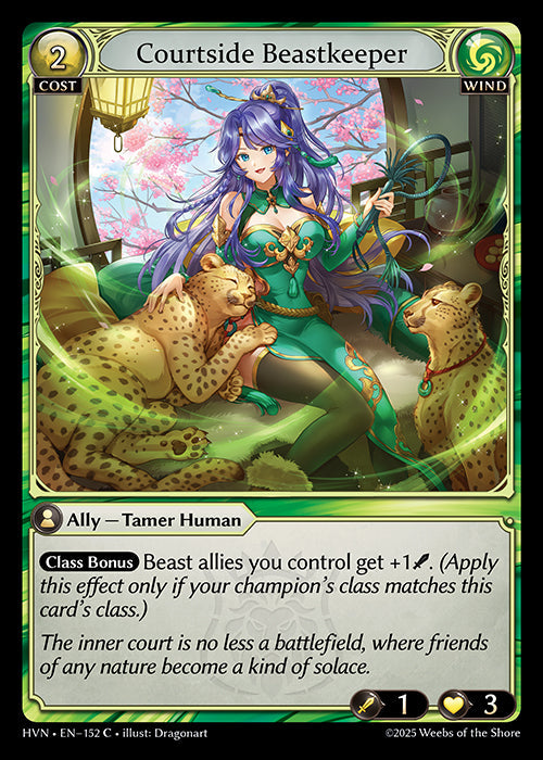 Grand Archive single card - HVN - EN-152 - Courtside Beastkeeper(C)