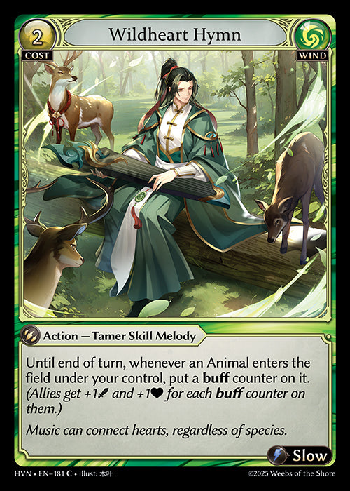 Grand Archive single card - HVN - EN-181 - Wildheart Hymn(C)
