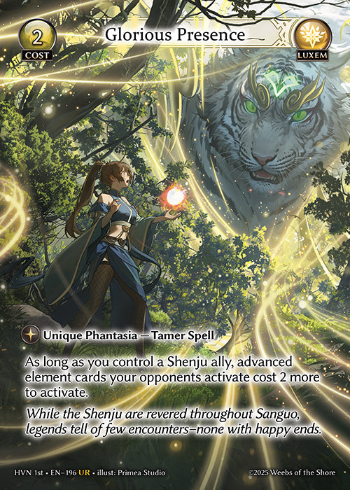 Grand Archive single card - HVN - EN-196 - Glorious Presence(UR)