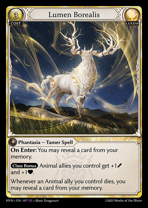 Grand Archive single card - HVN - EN-197 - Lumen Borealis(SR)