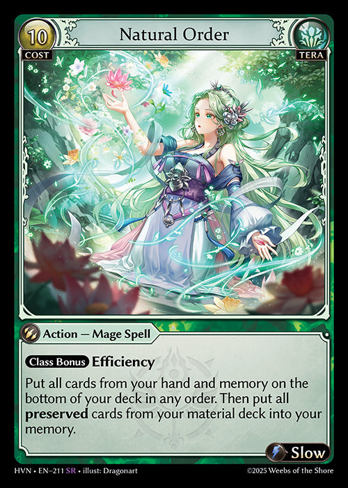 Grand Archive single card - HVN - EN-211 - Natural Order(SR)