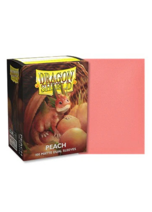 Dragon Shield Standard Deck Protector Sleeves - Dual Matte - Peach