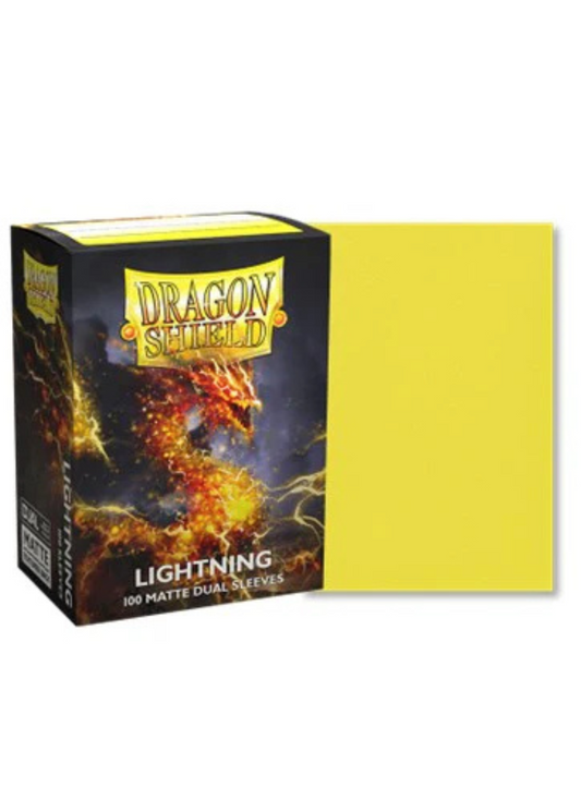 Dragon Shield Standard Deck Protector Sleeves - Dual Matte - Lightning