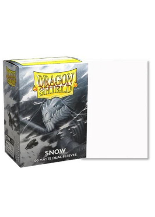 Dragon Shield Standard Deck Protector Sleeves - Dual Matte - Snow