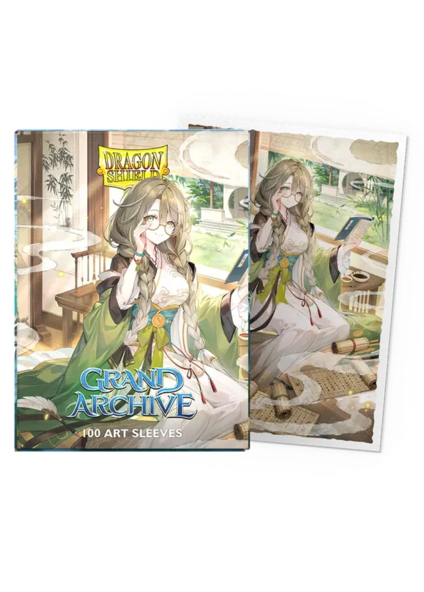Dragon Shield Standard Deck Protector Sleeves - Art Matte - Grand Archive - Kongming