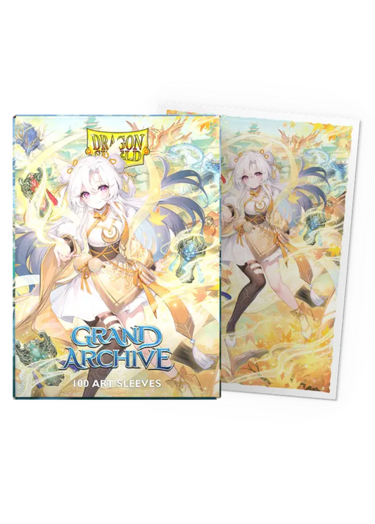 Dragon Shield Standard Deck Protector Sleeves - Art Matte - Grand Archive - Guo Jia