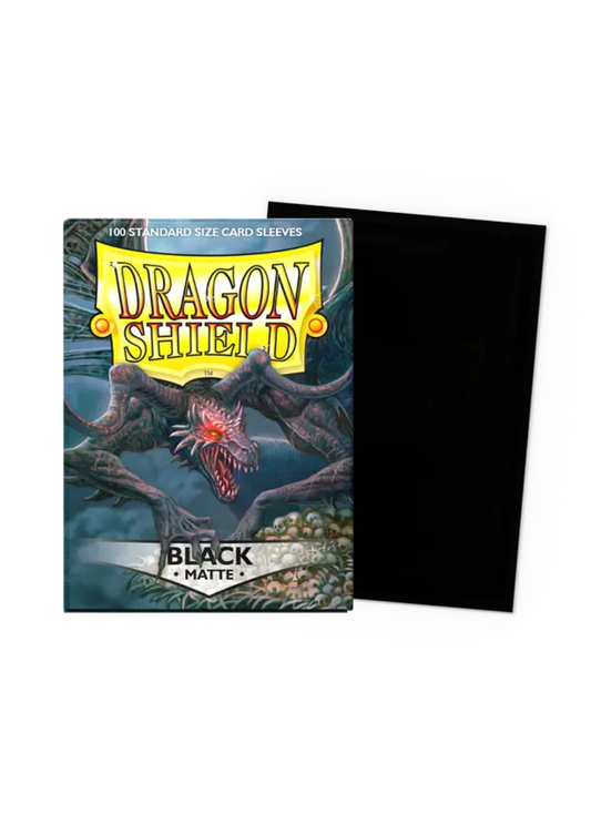 Dragon Shield Standard Deck Protector Sleeves - Matte Black