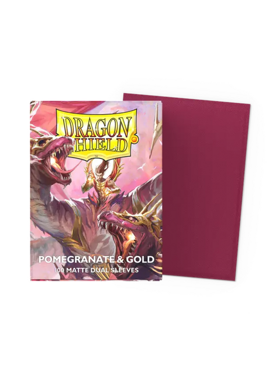 Dragon Shield Standard Deck Protector Sleeves - Dual Matte - Special Edition Red Gold