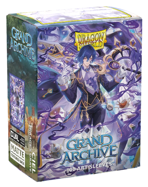 Dragon Shield Standard Deck Protector Sleeves - Art Matte - Grand Archive - Ciel