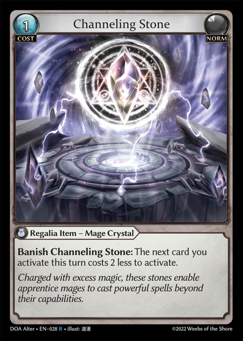Grand Archive single card - DOA Alter - en-028 - Channeling Stone(R)