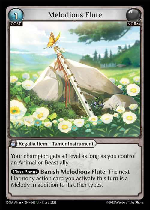 Grand Archive single card - DOA Alter - en-043 - Melodious Flute(U)