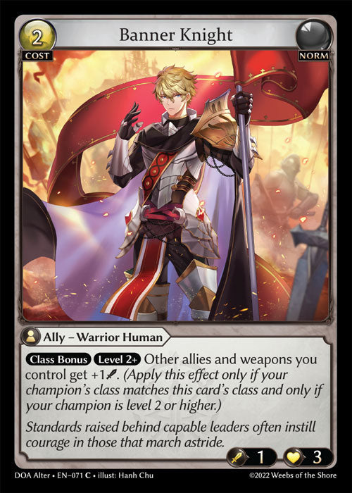 Grand Archive single card - DOA Alter - en-071 - Banner Knight(C)