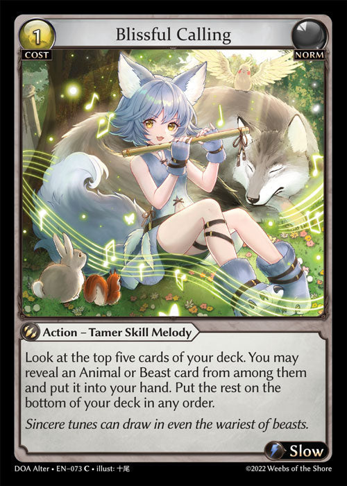 Grand Archive single card - DOA Alter - en-073 - Blissful Calling(C)
