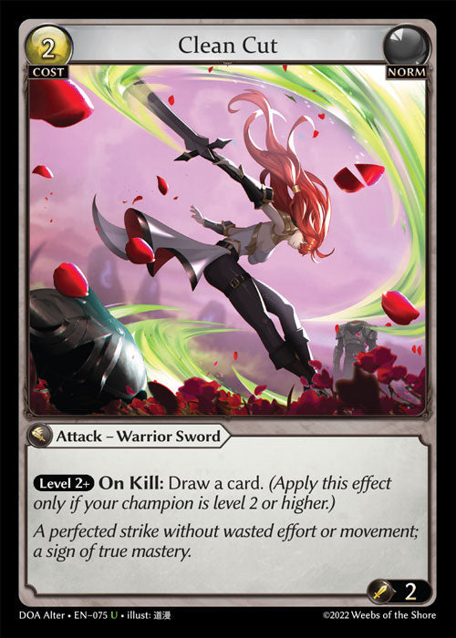 Grand Archive single card - DOA Alter - en-075 - Clean Cut(U)