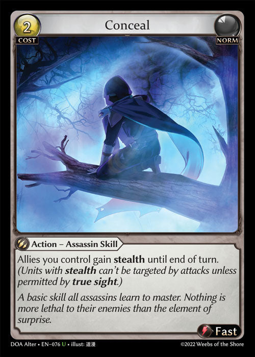 Grand Archive single card - DOA Alter - en-076 - Conceal(U)