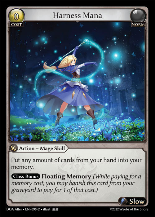 Grand Archive single card - DOA Alter - en-090 - Harness Mana(C)