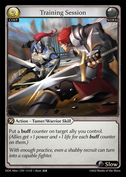 Grand Archive single card - DOA Alter - en-113 - Training Session(C)