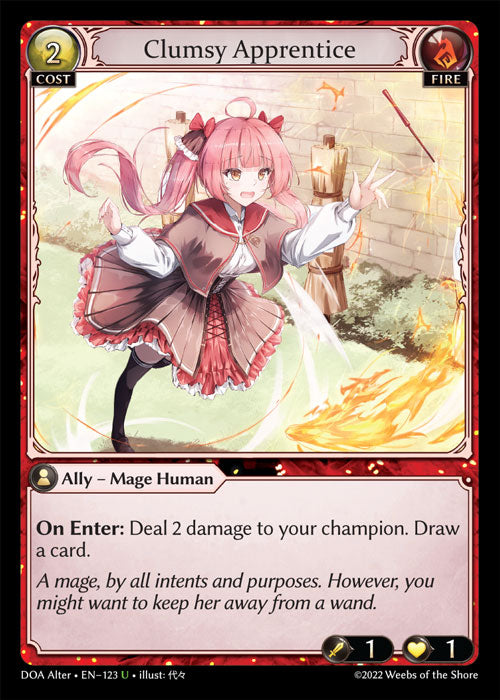 Grand Archive single card - DOA Alter - en-123 - Clumsy Apprentice(U)