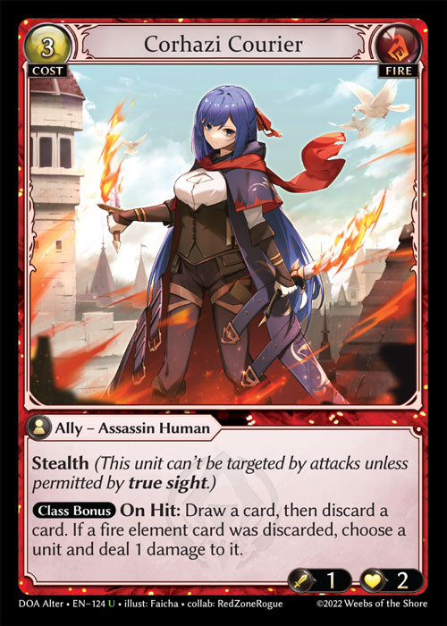 Grand Archive single card - DOA Alter - en-124 - Corhazi Courier(U)