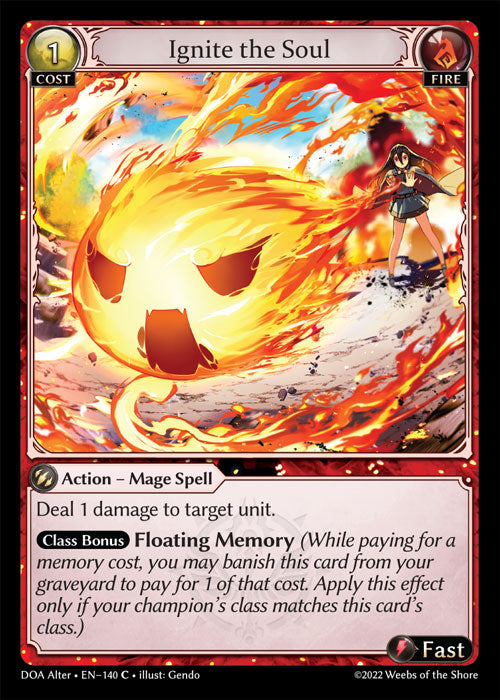 Grand Archive single card - DOA Alter - en-140 - Ignite the Soul(C)