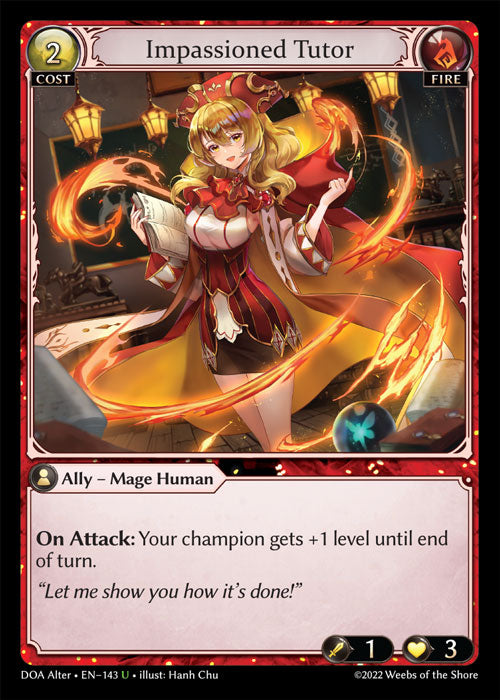 Grand Archive single card - DOA Alter - en-143 - Impassioned Tutor(U)