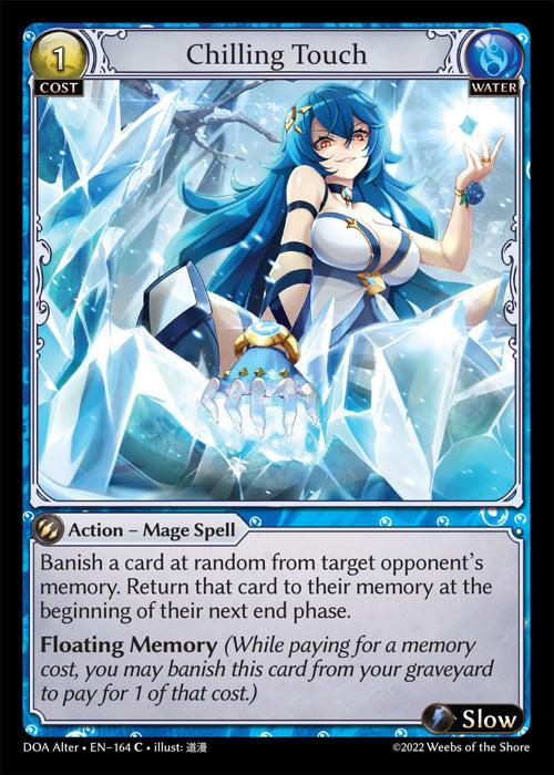 Grand Archive single card - DOA Alter - en-164 - Chilling Touch(C)